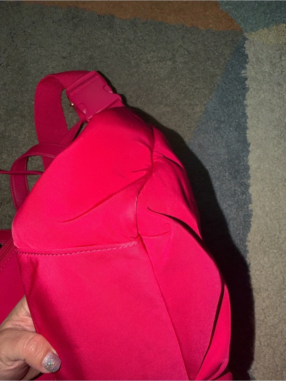 Tory Burch Dena Pink Nylon Diaper Bag
